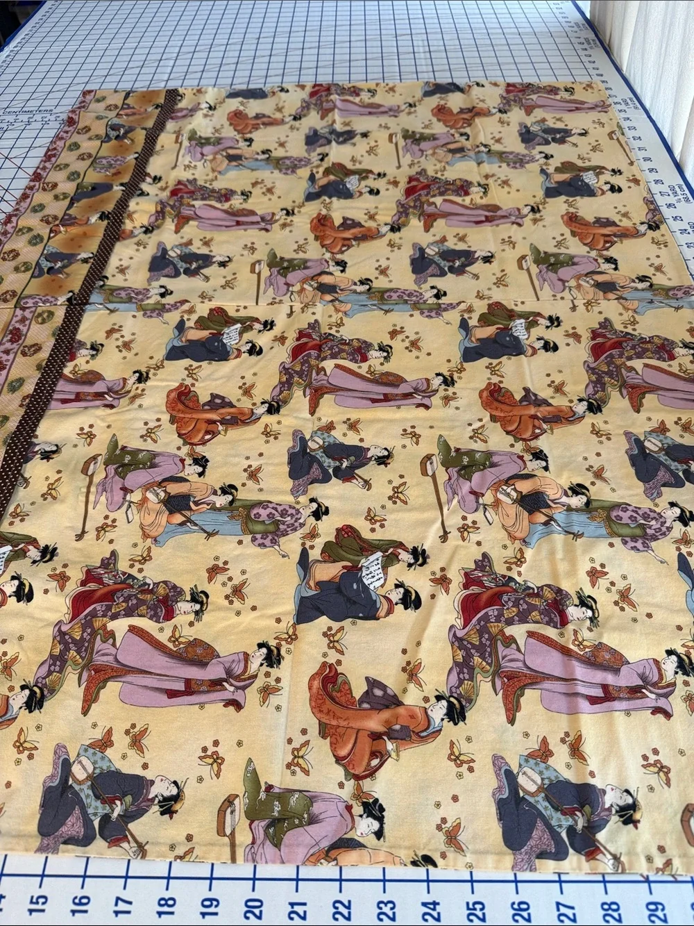 Vintage Asian Geisha Pillowcase Pair Japanese-Inspired Cotton Blend Standard